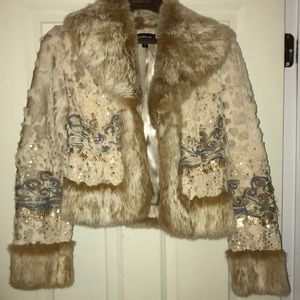 BEBE Vintage Fur Jacket